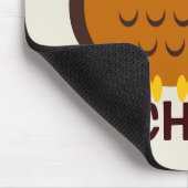Speciaal voor kinderen uitgeruste Owl Mousepad Muismat (Hoek)