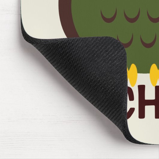 Speciaal voor kinderen uitgeruste Owl Mousepad Muismat (Hoek)