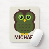 Speciaal voor kinderen uitgeruste Owl Mousepad Muismat (Met muis)