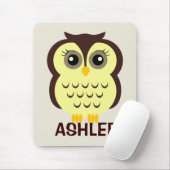Speciaal voor kinderen uitgeruste Owl Mousepad Muismat (Met muis)