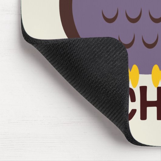 Speciaal voor kinderen uitgeruste Owl Mousepad Muismat (Hoek)