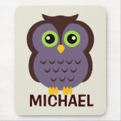 Speciaal voor kinderen uitgeruste Owl Mousepad Muismat (Voorkant)