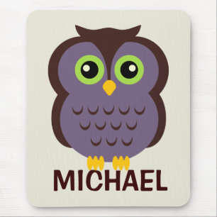 Speciaal voor kinderen uitgeruste Owl Mousepad Muismat