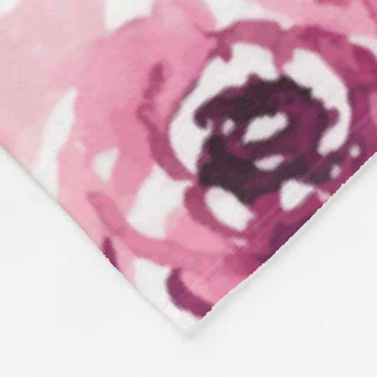 Speciaal voor mam met Blush Flowers Fleece Deken (Hoek)
