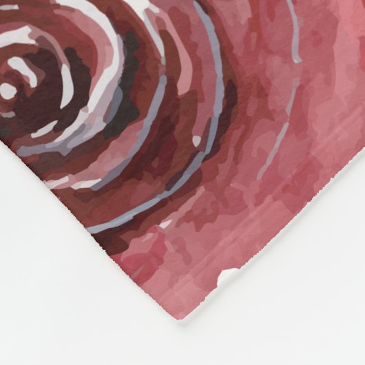 Speciaal voor mam met Blush Flowers Fleece Deken (Hoek)