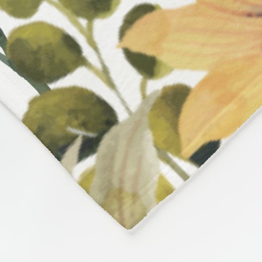 Speciaal voor mam met Blush Flowers Fleece Deken (Hoek)