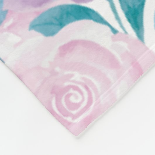 Speciaal voor mam met Blush Flowers Fleece Deken (Hoek)