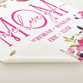 Speciaal voor mam met Blush Flowers Sherpa Deken (3/4)