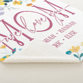 Speciaal voor mam met Blush Flowers Sherpa Deken (3/4)