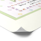 Speciaal voor meisjes uitgeruste Muur Nursery Art  Poster (Hoek)