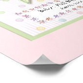 Speciaal voor meisjes uitgeruste Muur Nursery Art Poster (Hoek)