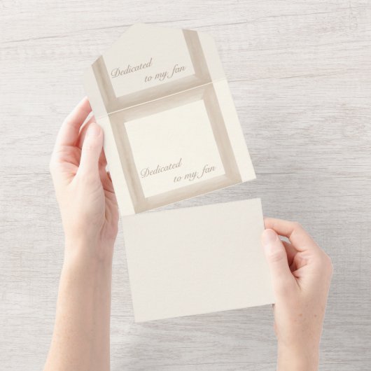 Speciaal voor mijn fan-ByRino All In One Uitnodiging (Afscheurbaar)