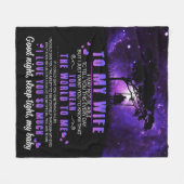 Speciaal voor mijn vrouw brief van Husband Gift Fleece Deken (Voorkant (Horizontaal))