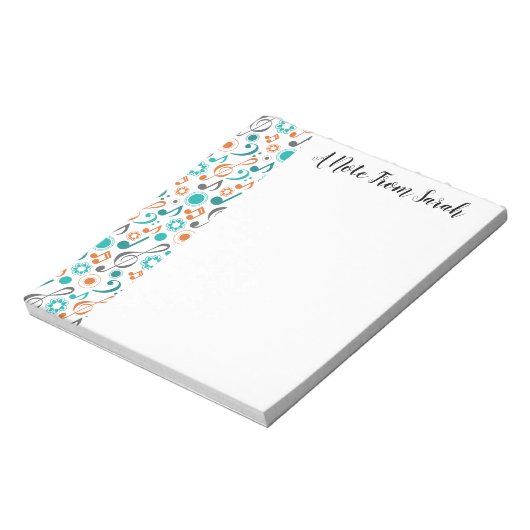 Speciaal voor Muzieknoten bestemde Clefs Musician  Notitieblok (Linkerzijde)