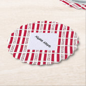 Speciaal voor Oostenrijk en Oostenrijk aangetekend Kartonnen Onderzetters (Gekanteld)