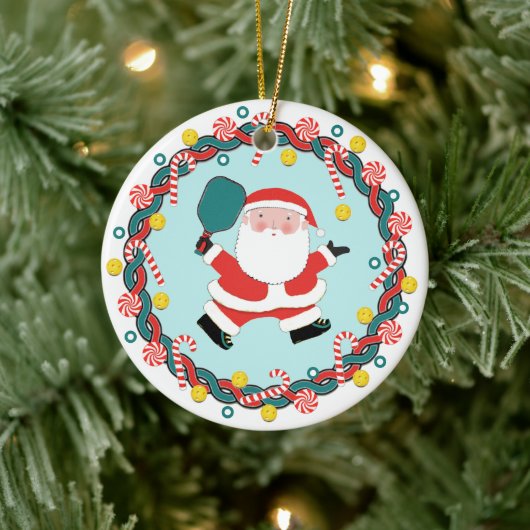 Speciaal voor Pickleball-kerstcollecteerbaar Keramisch Ornament (Boom)