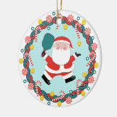 Speciaal voor Pickleball-kerstcollecteerbaar Keramisch Ornament (Links)
