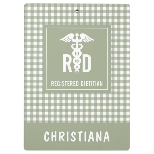 Speciaal voor RD geregistreerd Dietitititititiaans Klembord (Achterkant)