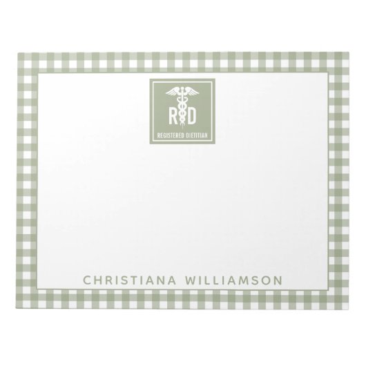 Speciaal voor RD geregistreerd Dietitititititiaans Notitieblok (Voorkant)