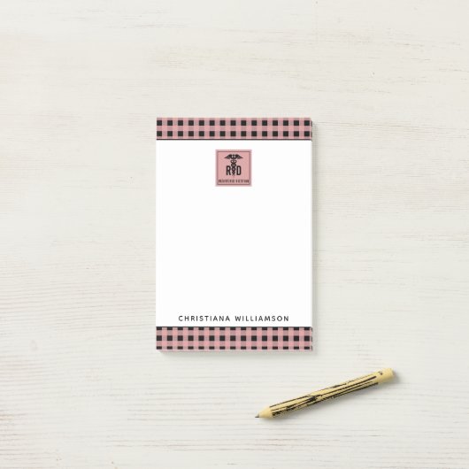 Speciaal voor RD geregistreerd Dietitititititiaans Post-it® Notes (Op bureau)