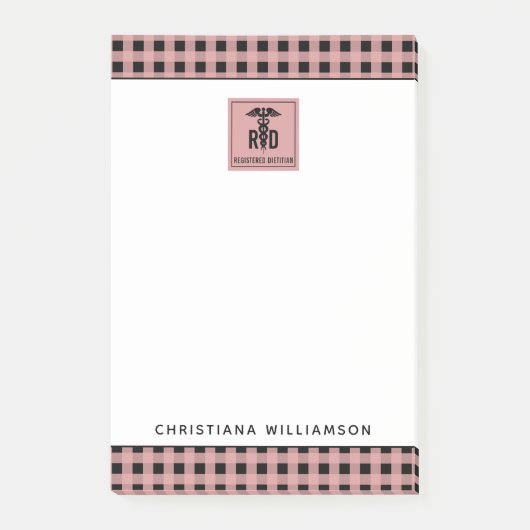 Speciaal voor RD geregistreerd Dietitititititiaans Post-it® Notes (Voorkant)