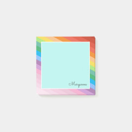 Speciaal voor regenboog gekleurde strepen post-it® notes