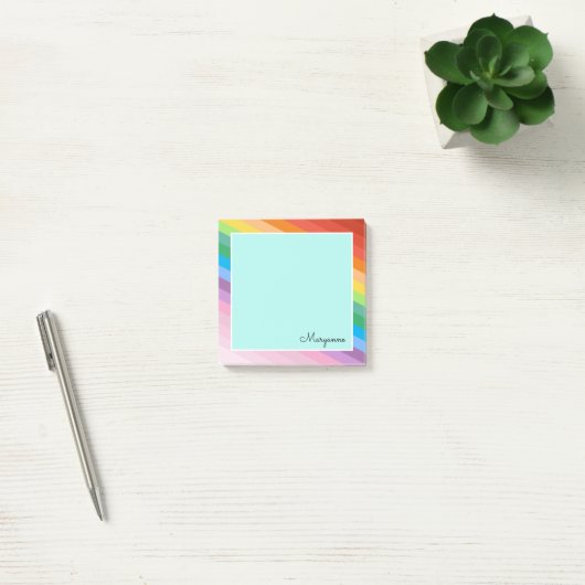 Speciaal voor regenboog gekleurde strepen post-it® notes (Kantoor)