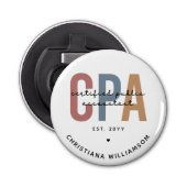 Speciaal voor Retro CPA gecertificeerde openbare a Button Flesopener (Voorkant)