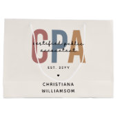 Speciaal voor Retro CPA gecertificeerde openbare a Groot Cadeauzakje (Achterkant)