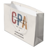 Speciaal voor Retro CPA gecertificeerde openbare a Groot Cadeauzakje (Achterkant Gekanteld)