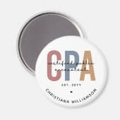 Speciaal voor Retro CPA gecertificeerde openbare a Magneet (Voorkant / Achterkant)