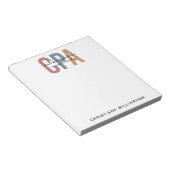 Speciaal voor Retro CPA gecertificeerde openbare a Notitieblok (Schuin)
