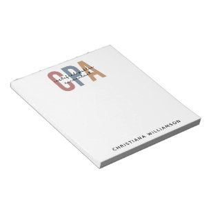Speciaal voor Retro CPA gecertificeerde openbare a Notitieblok