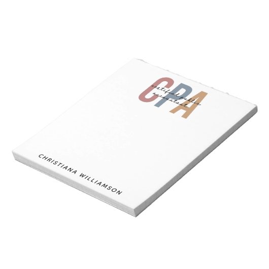 Speciaal voor Retro CPA gecertificeerde openbare a Notitieblok (Linkerzijde)