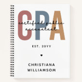 Speciaal voor Retro CPA gecertificeerde openbare a Notitieboek (Voorkant)