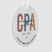 Speciaal voor Retro CPA gecertificeerde openbare a Ornament (voorkant)