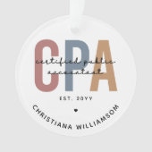 Speciaal voor Retro CPA gecertificeerde openbare a Ornament (voorkant)