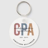 Speciaal voor Retro CPA gecertificeerde openbare a Sleutelhanger (Voorkant)