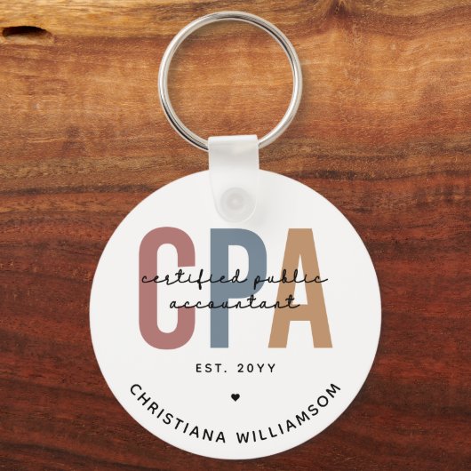 Speciaal voor Retro CPA gecertificeerde openbare a Sleutelhanger (Voorkant)