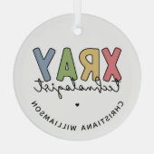 Speciaal voor röntgentechnologie ontworpen röntgen glas ornament (Achterkant)