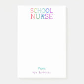 Speciaal voor schoolverpleegkunde gepersonaliseerd post-it® notes (Voorkant)
