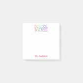 Speciaal voor schoolverpleegkunde gepersonaliseerd post-it® notes (Voorkant)