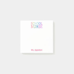Speciaal voor schoolverpleegkunde gepersonaliseerd post-it® notes