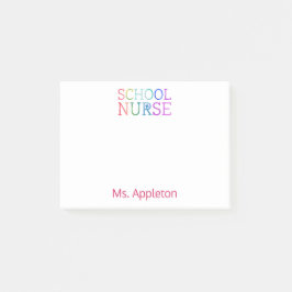 Speciaal voor schoolverpleegkunde gepersonaliseerd post-it® notes