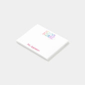 Speciaal voor schoolverpleegkunde gepersonaliseerd post-it® notes (Schuin)