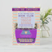 Speciaal voor schrijfmachines uitgeruste boekenclu kaart (Staand voorkant)