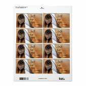 speciaal voor u baketiketten etiket (Full Sheet)