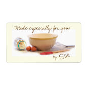 Speciaal voor U Cadeaubonnen uit Uw Keuken Etiket (Voorkant)