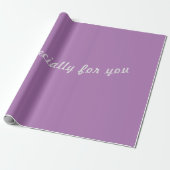 Speciaal voor u lavender #AD76B2 Cadeaupapier (Uitgerold)