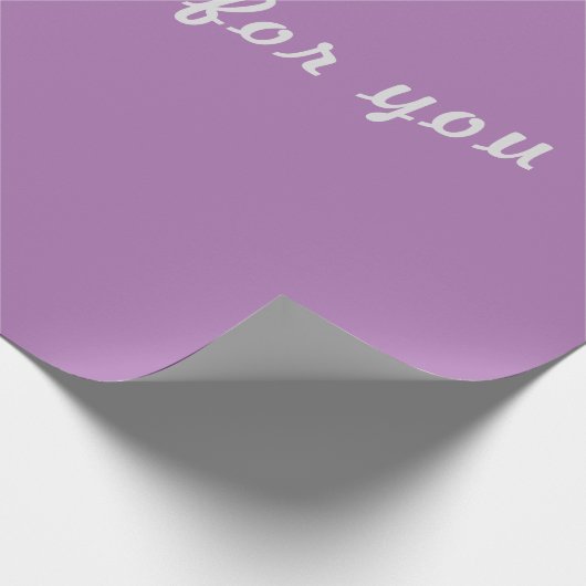 Speciaal voor u lavender #AD76B2 Cadeaupapier (Hoek)